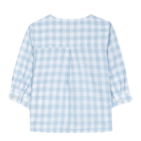 Boys Gingham Cotton Shirt